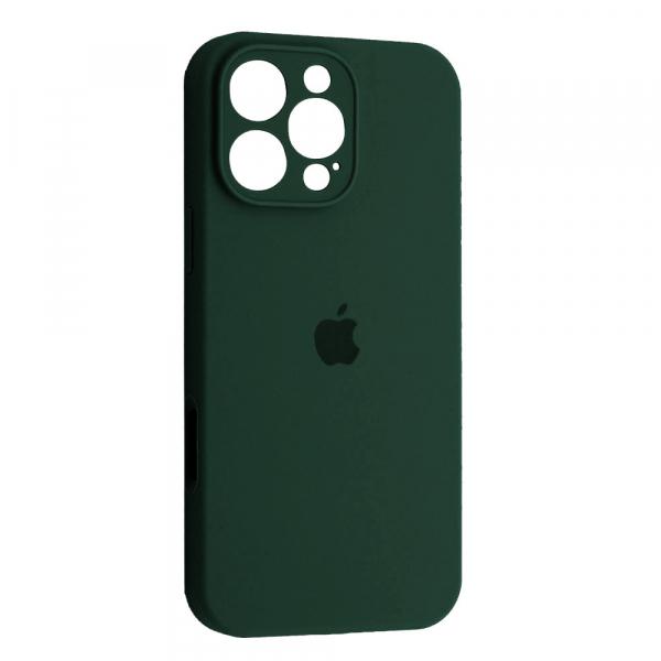 Silicone Case Full Camera Protective (AA) для iPhone 16 Pro Max (Cyprus green)