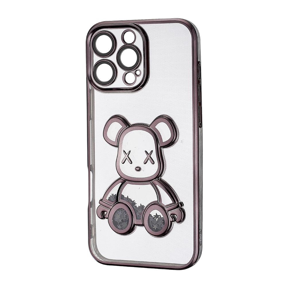 Накладка Cute Shining Bear для IPhone 16 Pro Max чорна