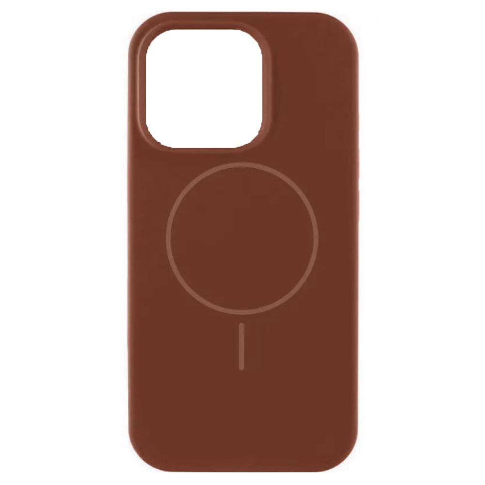 Чохол Silicone Case Full Protective  Magsafe для iPhone 15 (Brown)