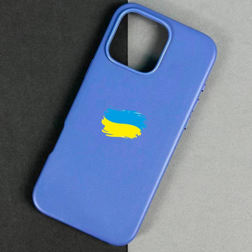Чохол Leather Case with MagSafe для iPhone 16 Pro Max (Light blue)