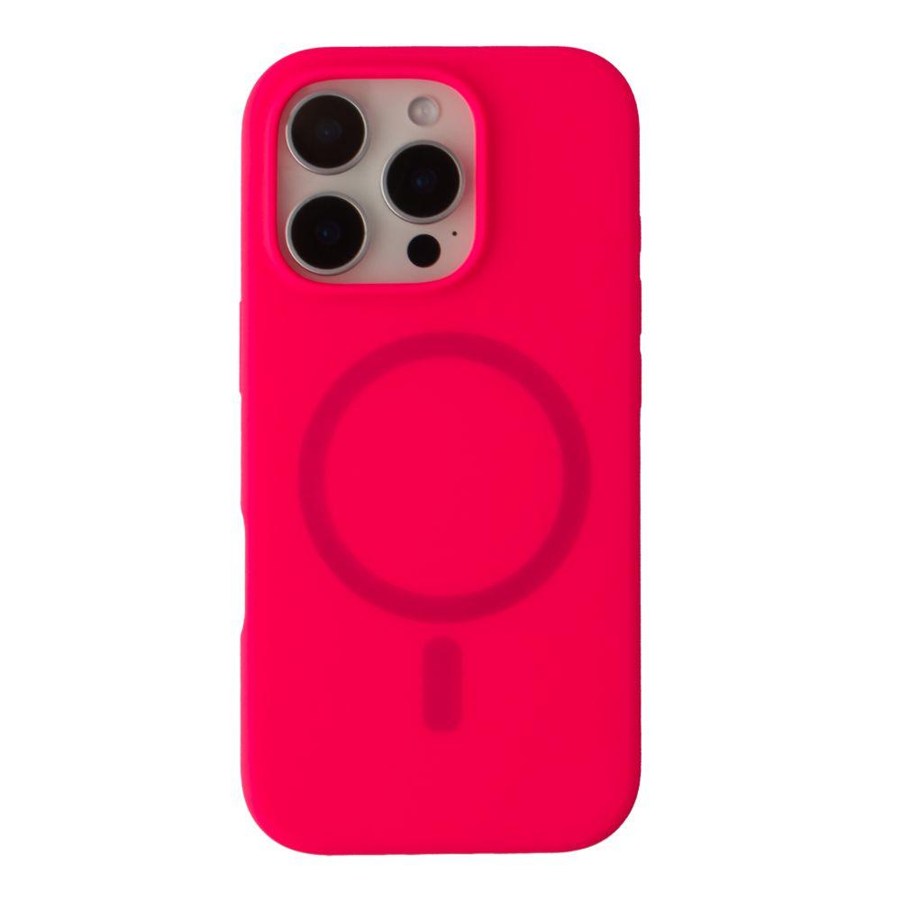Silicone Case Full Protective (AA) with MagSafe для iPhone 16 Pro Max (Barbie pink)