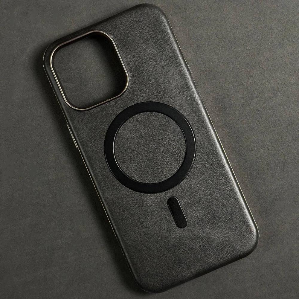 Чохол Leather Magnetic для IPhone 11 чорна