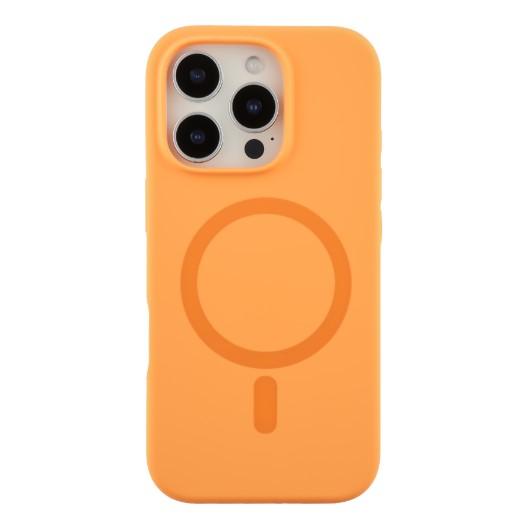 Silicone Case Full Protective (AA) with MagSafe для iPhone 16 Pro Max (Orange)