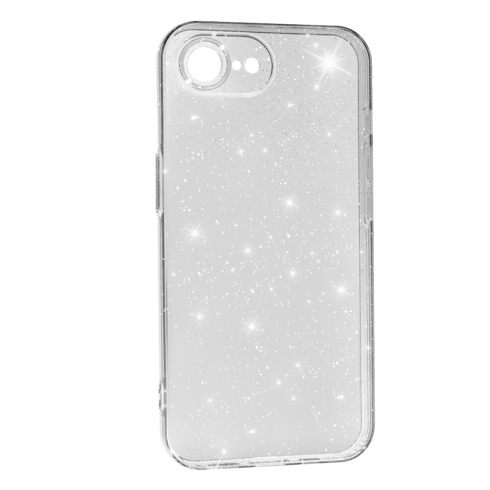 Чохол Molan Cano Glossy Jelly для IPhone 16E прозорий з блискітками