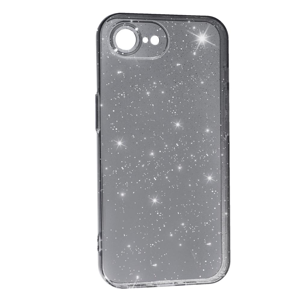 Чохол Molan Cano Glossy Jelly для IPhone 16E чорний з блискітками