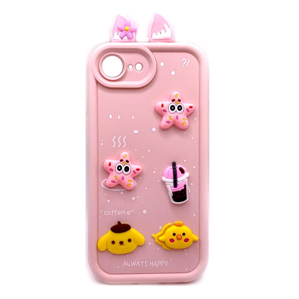 Чохол Pretty Toys with Ears для iPhone 16E (6.1") (Light Pink)