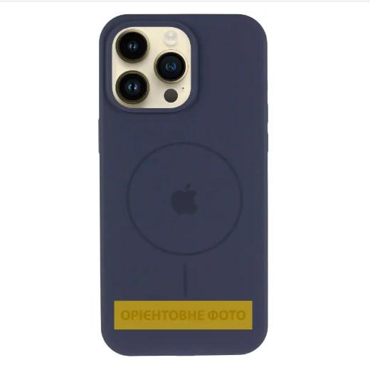Silicone Case Full Protective (AA) with MagSafe для iPhone 16E (Midnight blue)