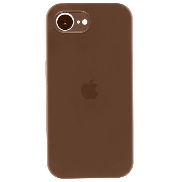 Silicone Case Full Camera Protective (AA) для iPhone 16E / 17E (Brown)