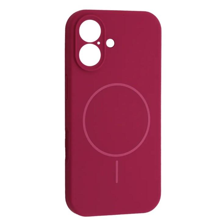 Silicone Case Full Camera Protective (AA)  with MagSafe для iPhone 17 (Manyue Red)