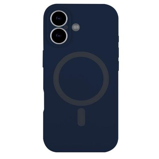 Silicone Case Full Camera Protective (AA) with MagSafe для iPhone 17  (Dark blue)