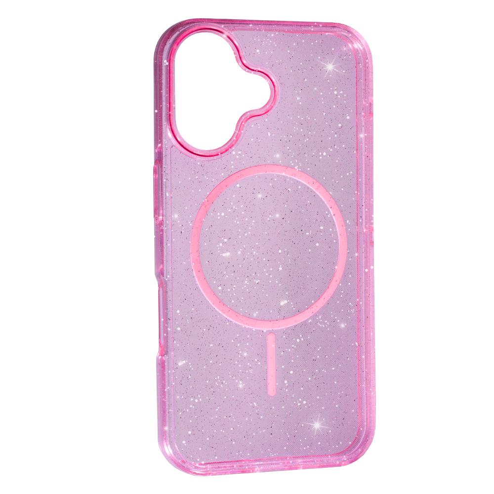 Чохол Silicone SHINE with MAGSAFE для Iphone 17 pink