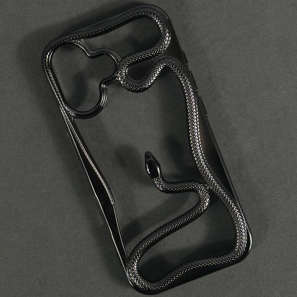 Чохол Snake для iPhone 17 чорний глянцевий