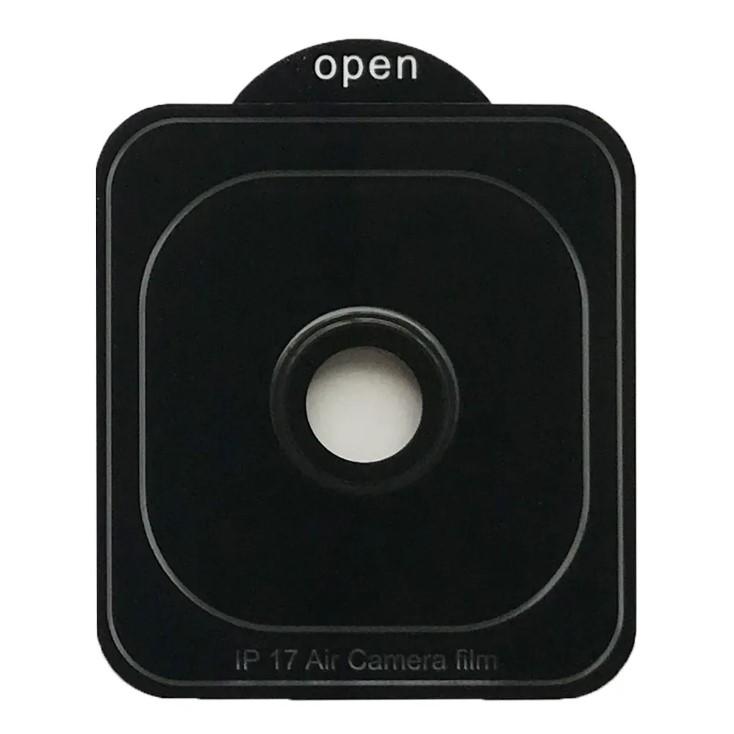 Захисне скло Metal Classic на камеру для iPhone 17 Air  (6.6") (Чорний / Black)