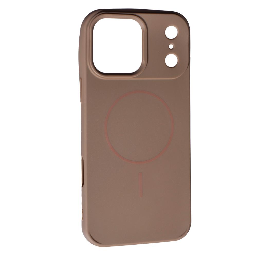 Silicone Case Full Camera Protective (AA)  with MagSafe для iPhone 17 Pro (Brown)