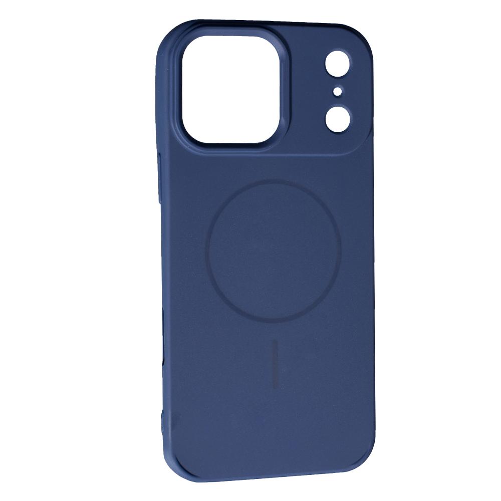 Silicone Case Full Camera Protective (AA)  with MagSafe для iPhone 17 Pro (Dark blue)