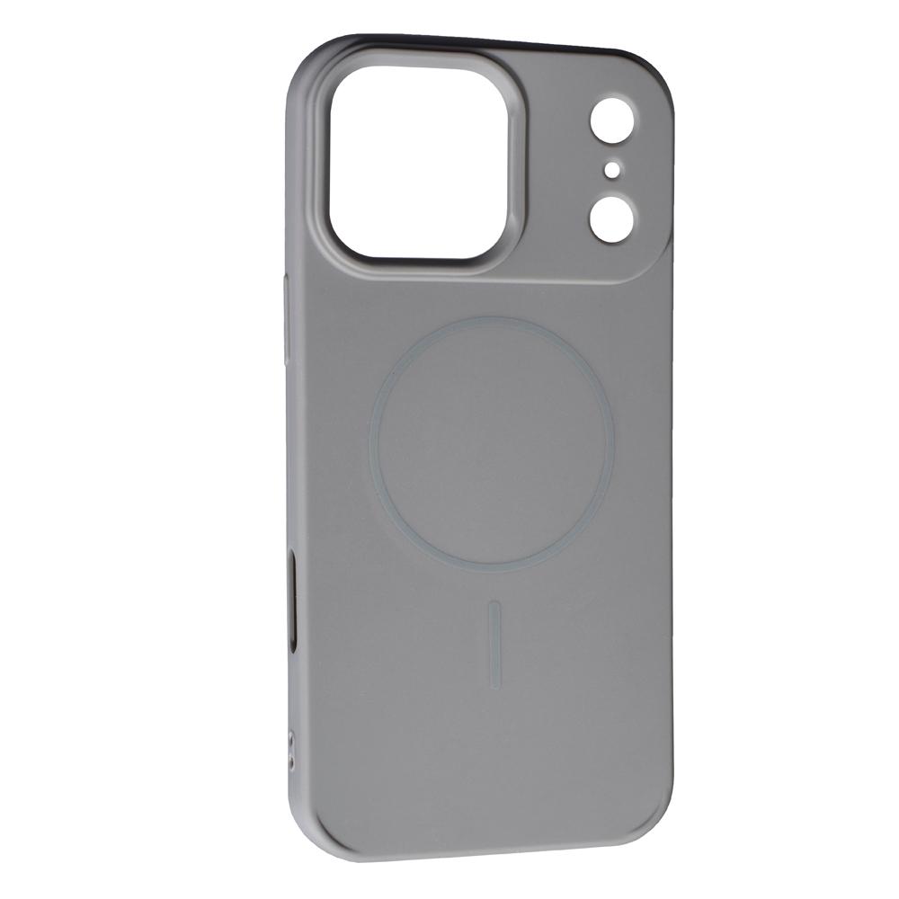 Silicone Case Full Camera Protective (AA)  with MagSafe для iPhone 17 Pro (Grey)