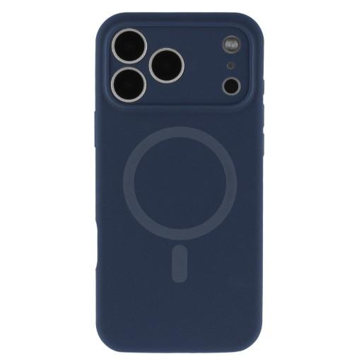 Silicone Case Full Camera Protective (AA) with MagSafe для iPhone 17 Pro Max (Dark blue)