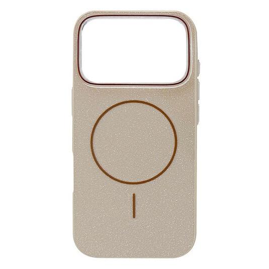 Чохол Glitter Durable Shell Magnetic для IPhone 17 Pro  кремовий