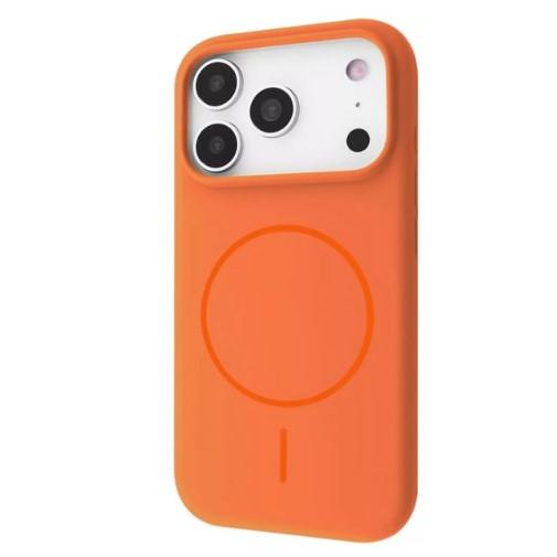 Silicone Case Full Protective (AA) with MagSafe для iPhone 17 Pro Max (Orange)