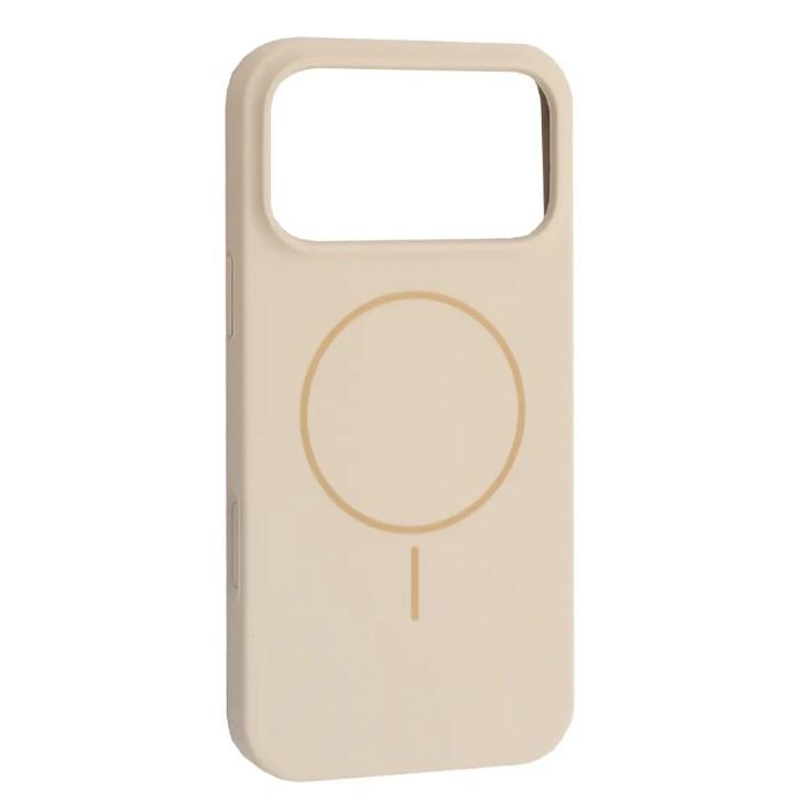 Silicone Case Full Protective (AA) with MagSafe для iPhone 17 Pro  (Antique white)