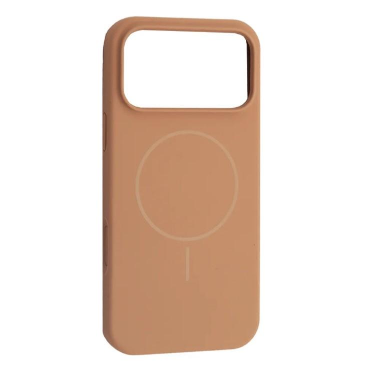 Silicone Case Full Protective (AA) with MagSafe для iPhone 17 Pro Max (Desert Gold)