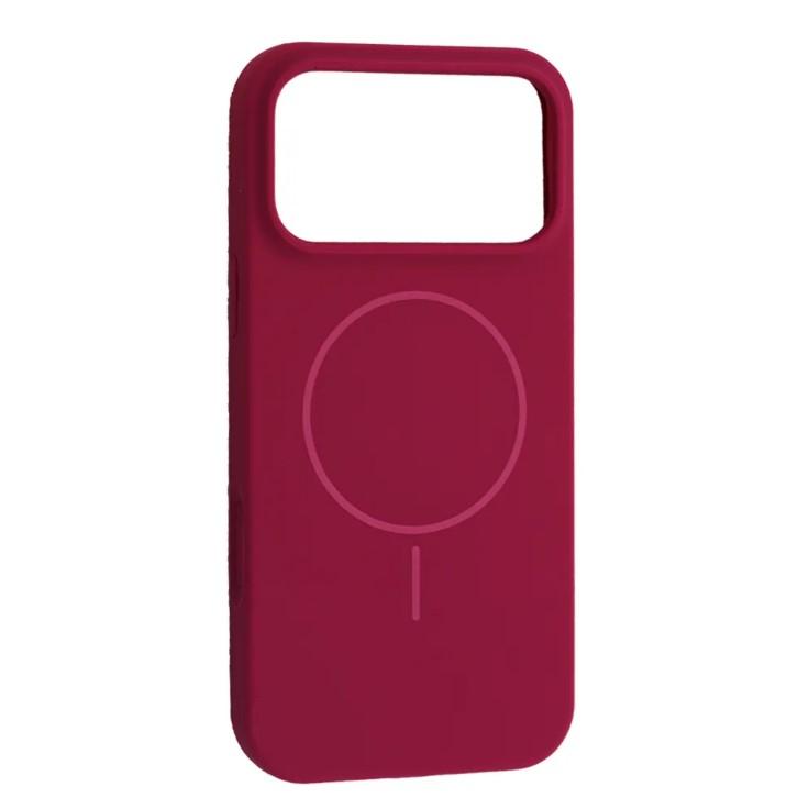 Silicone Case Full Protective (AA) with MagSafe для iPhone 17 Pro Max (Manyue Red)