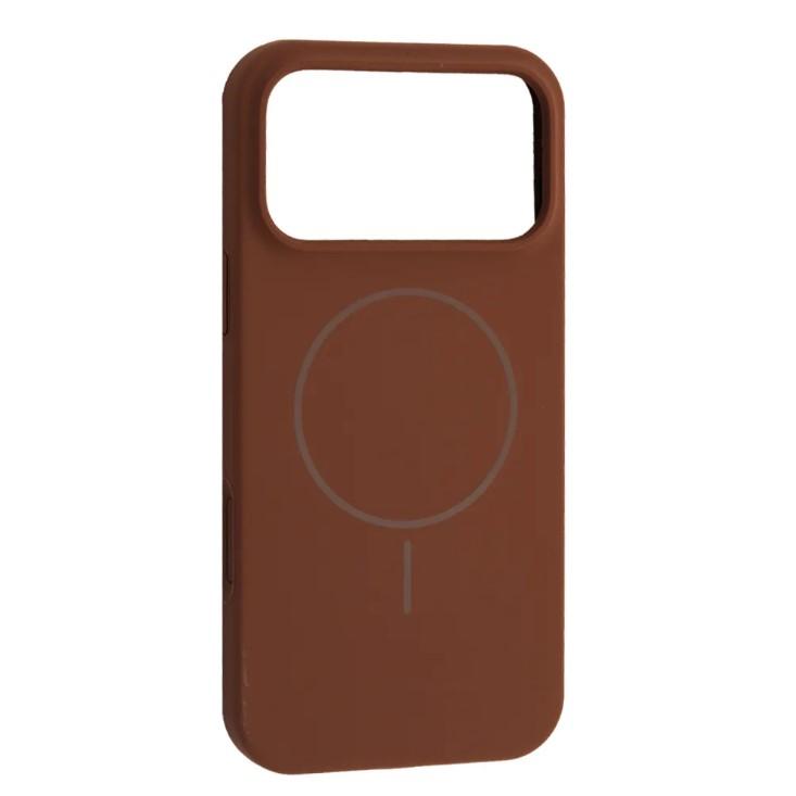 Silicone Case Full Protective (AA) with MagSafe для iPhone 17 Pro Max (New Brown)