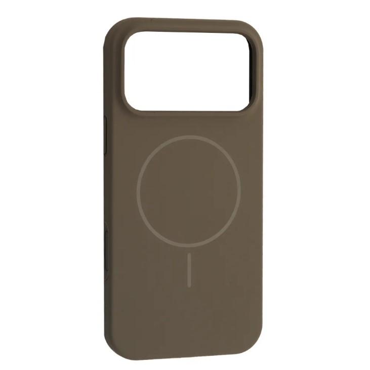 Silicone Case Full Protective (AA) with MagSafe для iPhone 17 Pro Max (Titanium gray)