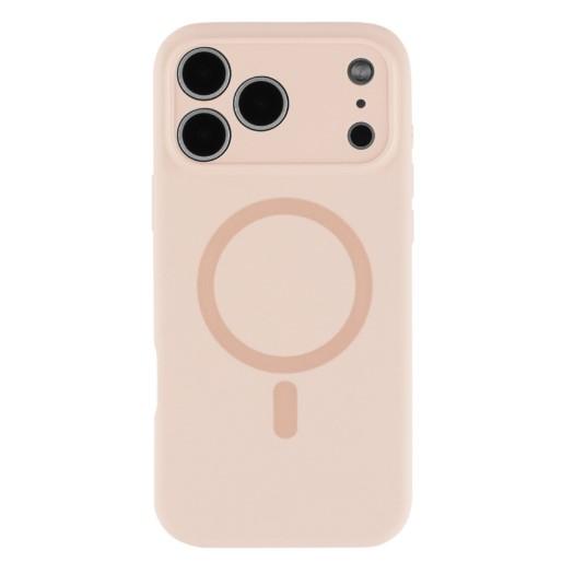 Silicone Case Full Camera Protective (AA) with MagSafe для iPhone 17 Pro Max (Pink sand)