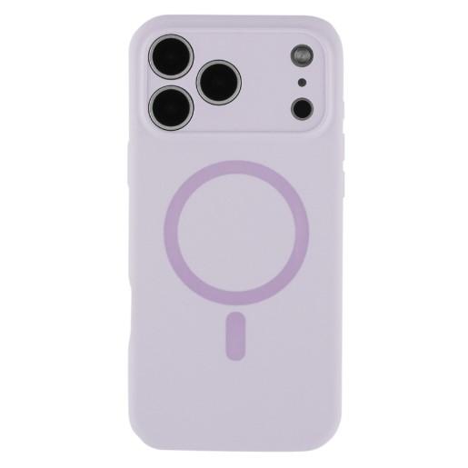 Silicone Case Full Protective (AA) with MagSafe для iPhone 17 Pro Max (Light purple)