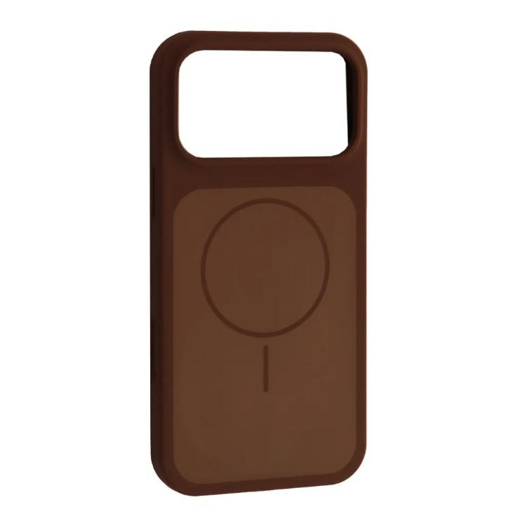 Чохол New Silicone Case MagSafe для iPhone 17 Pro Brown