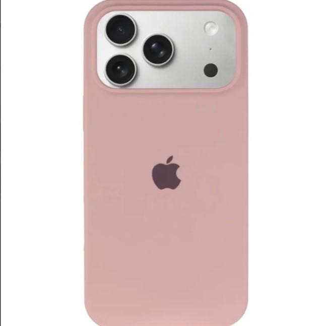 Silicone Case Full Protective Logo with magsafe (AA) для iPhone 17 Pro Max (6.9") (Pink sand)