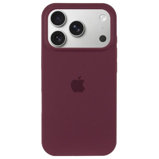 Silicone Case Full Protective Logo with magsafe (AA) для iPhone 17 Pro Max (6.9") (Marsala)