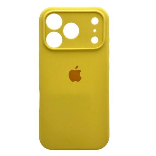 Silicone Case Full Camera Protective (AA) для iPhone 17 Pro Max (Yellow)
