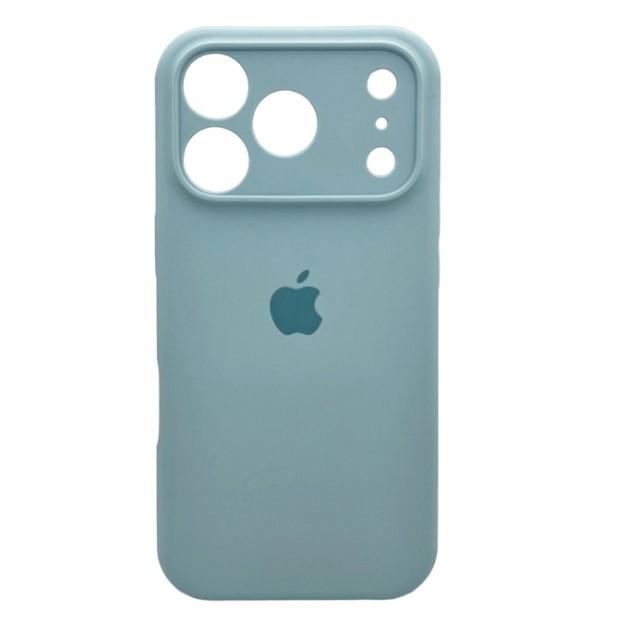 Silicone Case Full Camera Protective (AA) для iPhone 17 Pro (Mist blue)