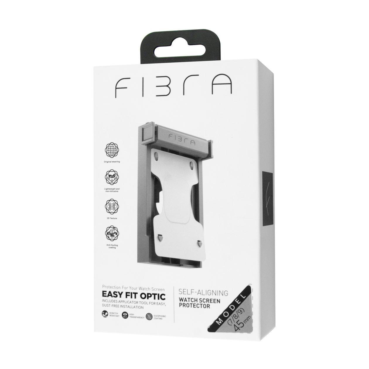 Захисне скло FIBRA Screen Protector with Applicator для Watch 45 mm (iWatch 7/8/9) (Black)