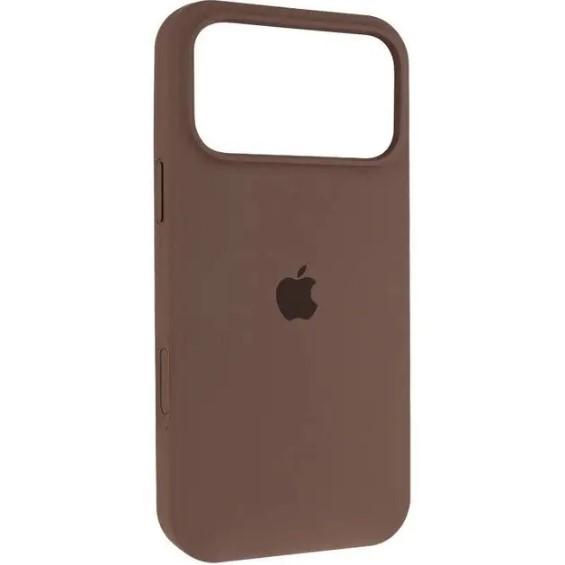 Silicone Case Full Protective (AA) для iPhone 17 Pro / 18 Pro (Coffee)
