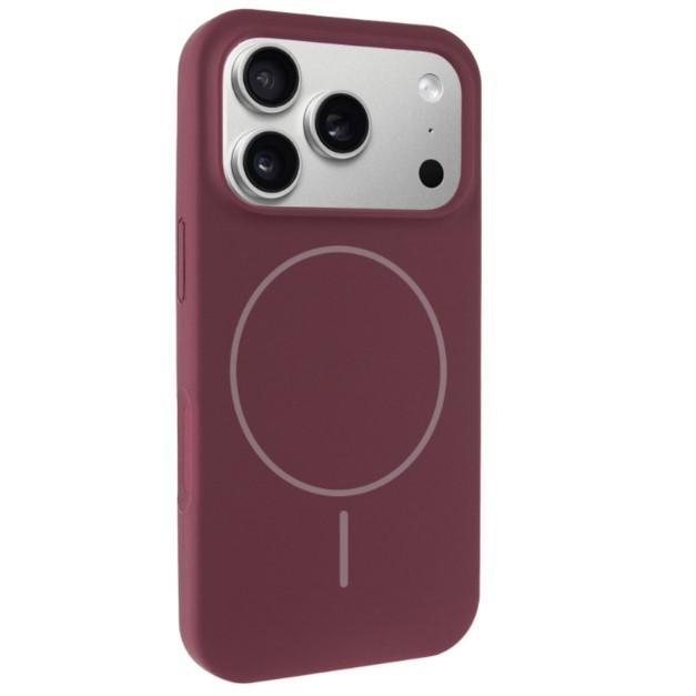 Чохол Silicone Case Full Protective NO LOGO with MagSafe для iPhone 17 Pro / 18 Pro  (Plum)