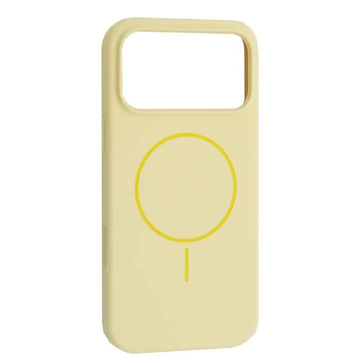 Чохол Silicone Case Full Protective Magsafe для iPhone 17 Pro Max Custard