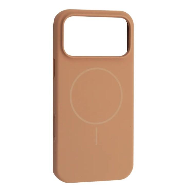 Чохол Silicone Case Full Protective Magsafe для iPhone 17 Pro Max Desert Gold