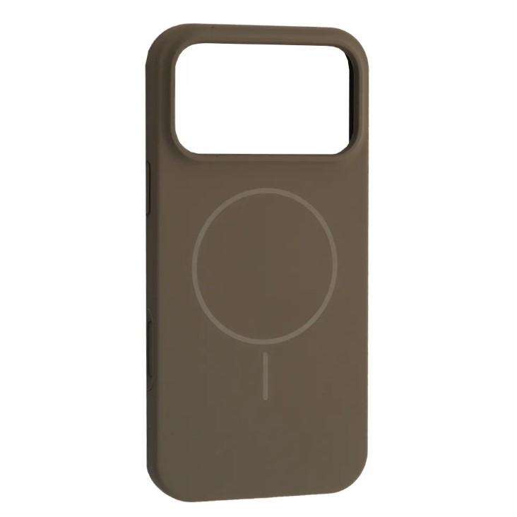 Чохол Silicone Case Full Protective Magsafe для iPhone 17 Pro Max Titanium gray