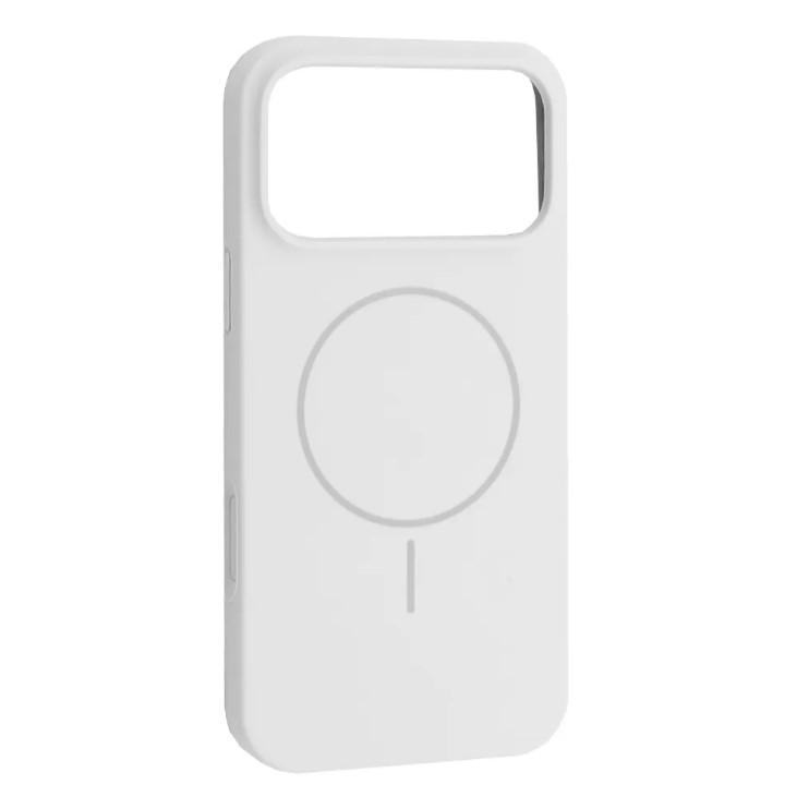 Чохол Silicone Case Full Protective Magsafe для iPhone 17 Pro Max білий