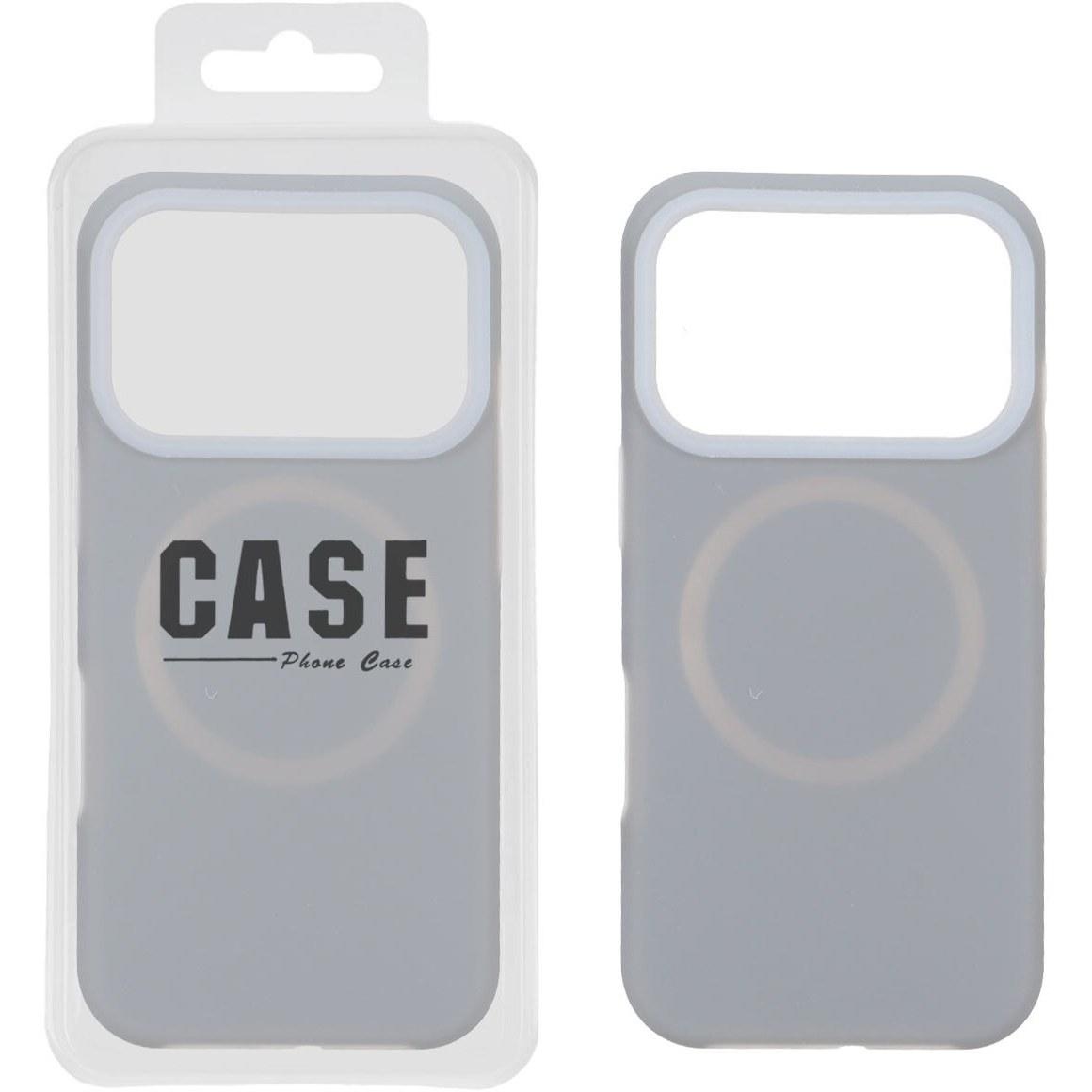 Чохол Matte Neon Magsafe для IPhone 17 Pro Max  сірий