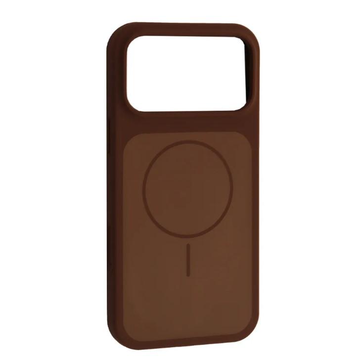 Чохол New Silicone Case MagSafe для iPhone 17 Pro Max New Brown