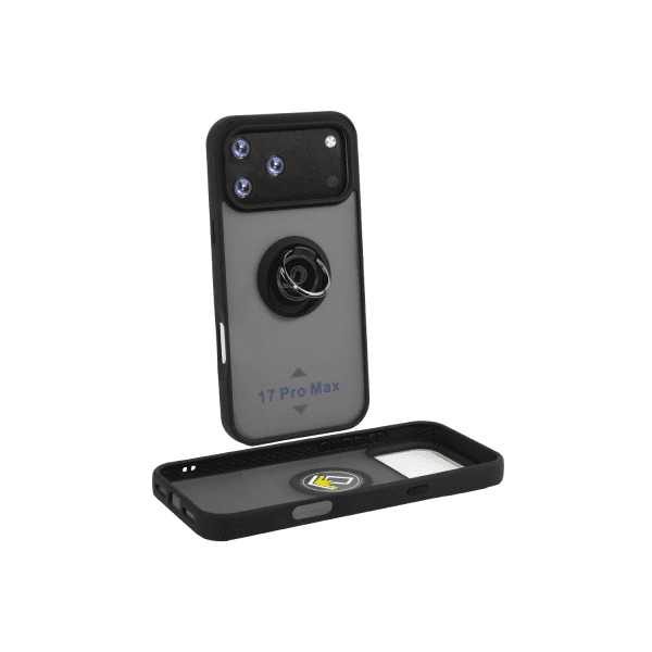 Накладка Totu Gingle Ring Camera для Iphone 17 Pro Max чорна