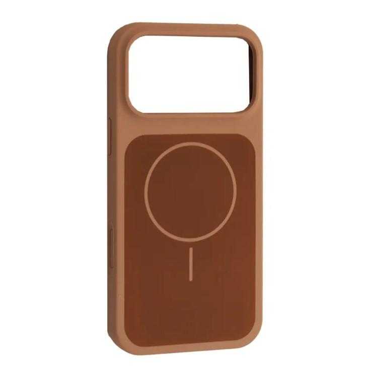 Чохол New Silicone Case MagSafe для iPhone 17 Pro Max Desert gold