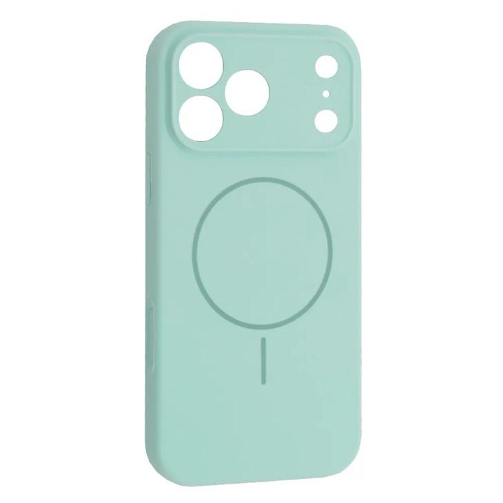 Silicone Case Full Camera Protective (AA) with MagSafe для iPhone 17 Pro Max (Spearmint)