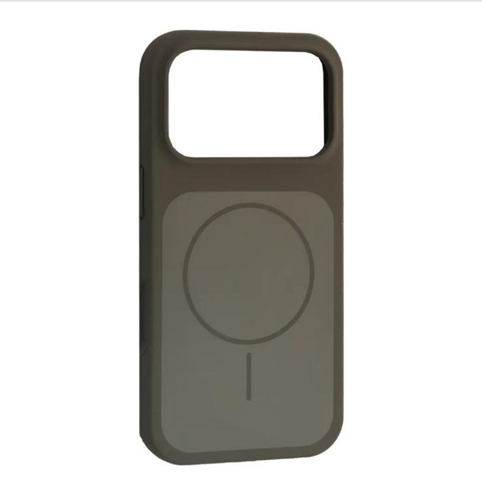 Чохол New Silicone Case MagSafe для iPhone 17 Pro Max Titanum grey