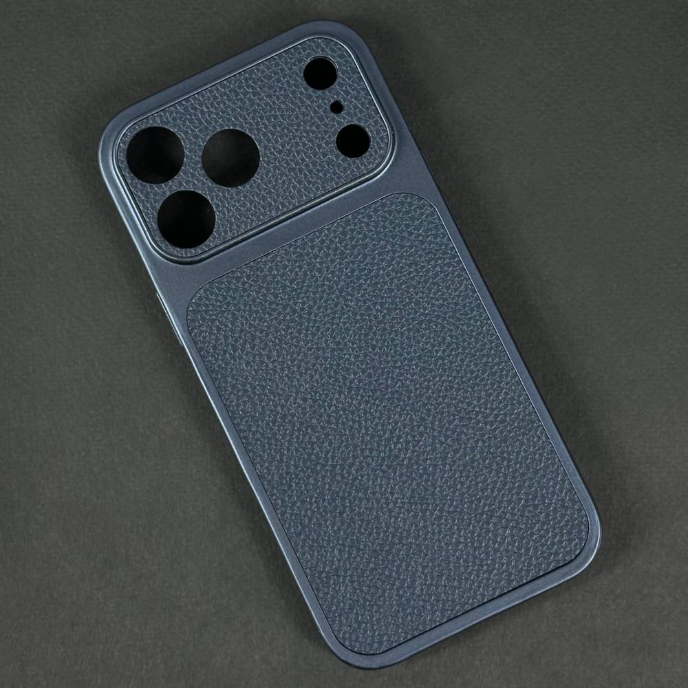 Чохол Leather Touch для IPhone 15 Pro Max синій
