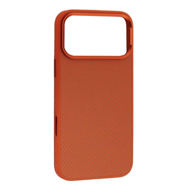 Чохол KEVLAR STYLE MagSafe для iPhone 17 Pro Max помаранчевий